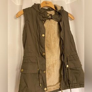 Vintage YMI medium weight /lined utility vest .
